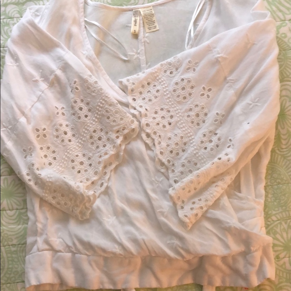 cropped wrap top